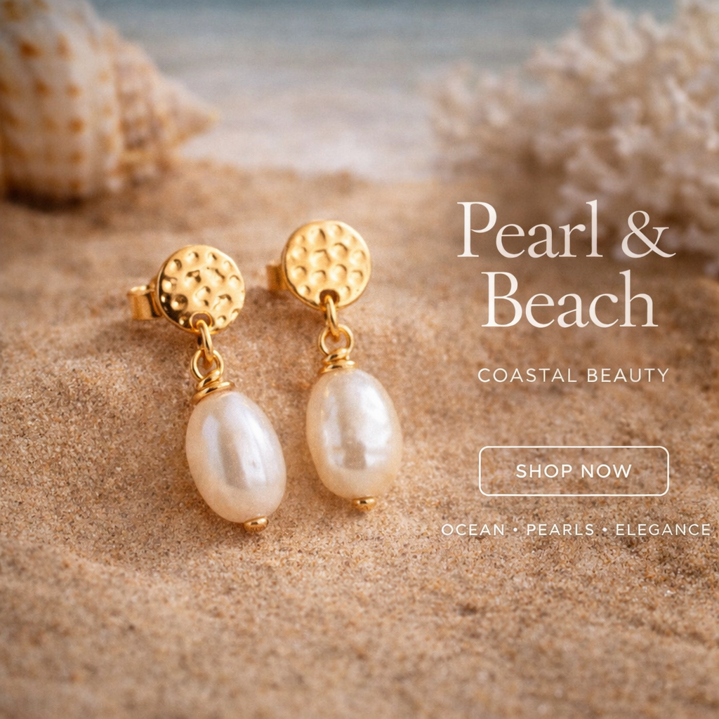 Pearls & Beach - Earrings