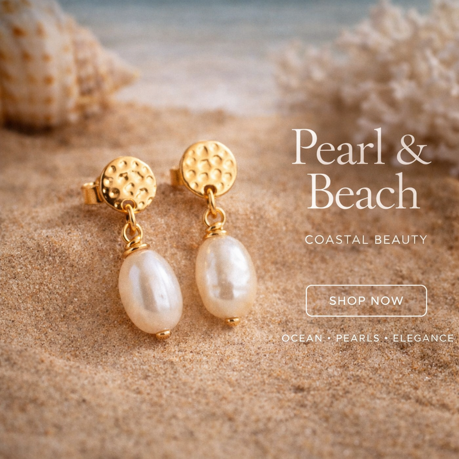 Pearls & Beach - Earrings