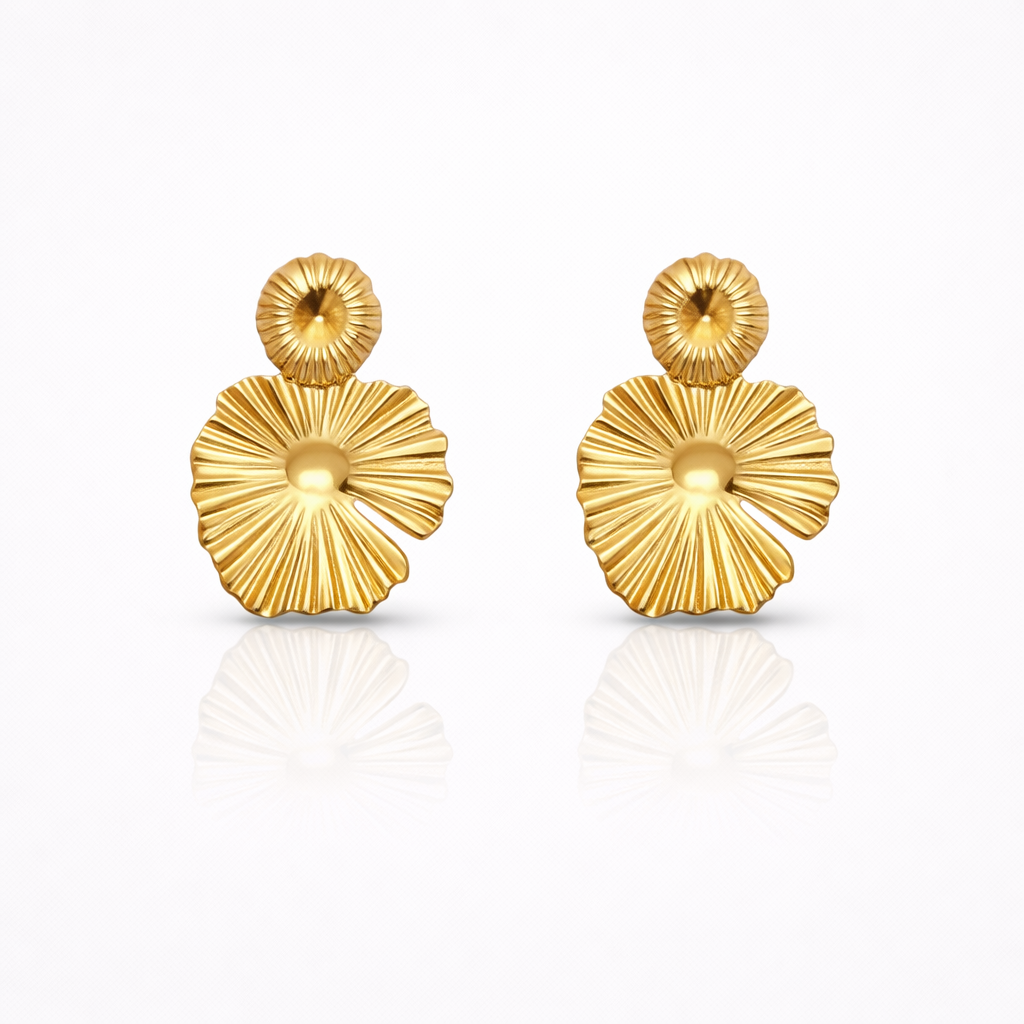 Sunburst Shell Studs