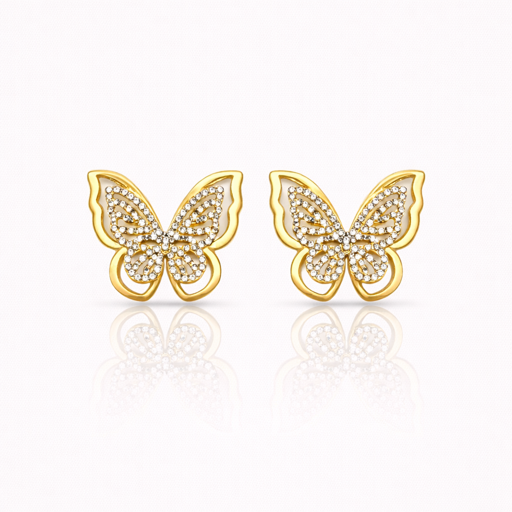 Crystal Butterfly Studs