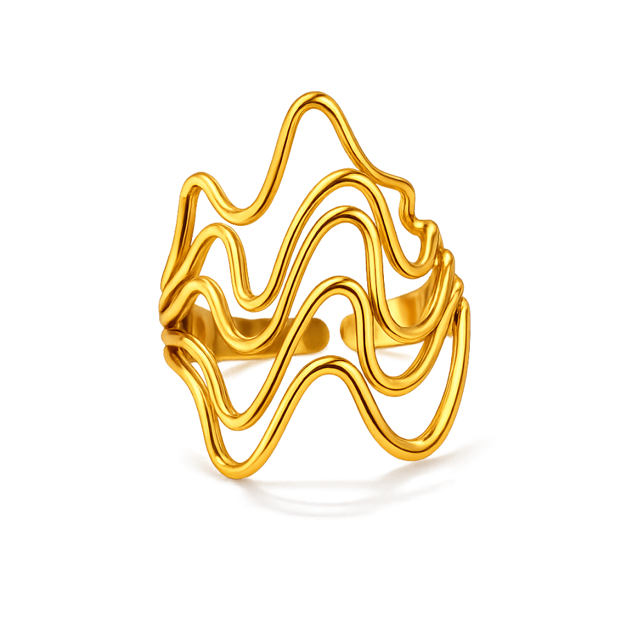 Ripple Wave Ring
