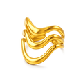 Fluid Waves Ring