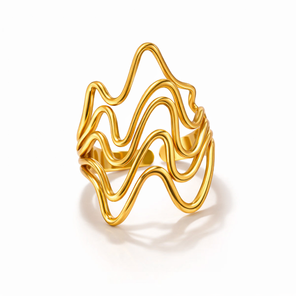 Ripple Wave Ring