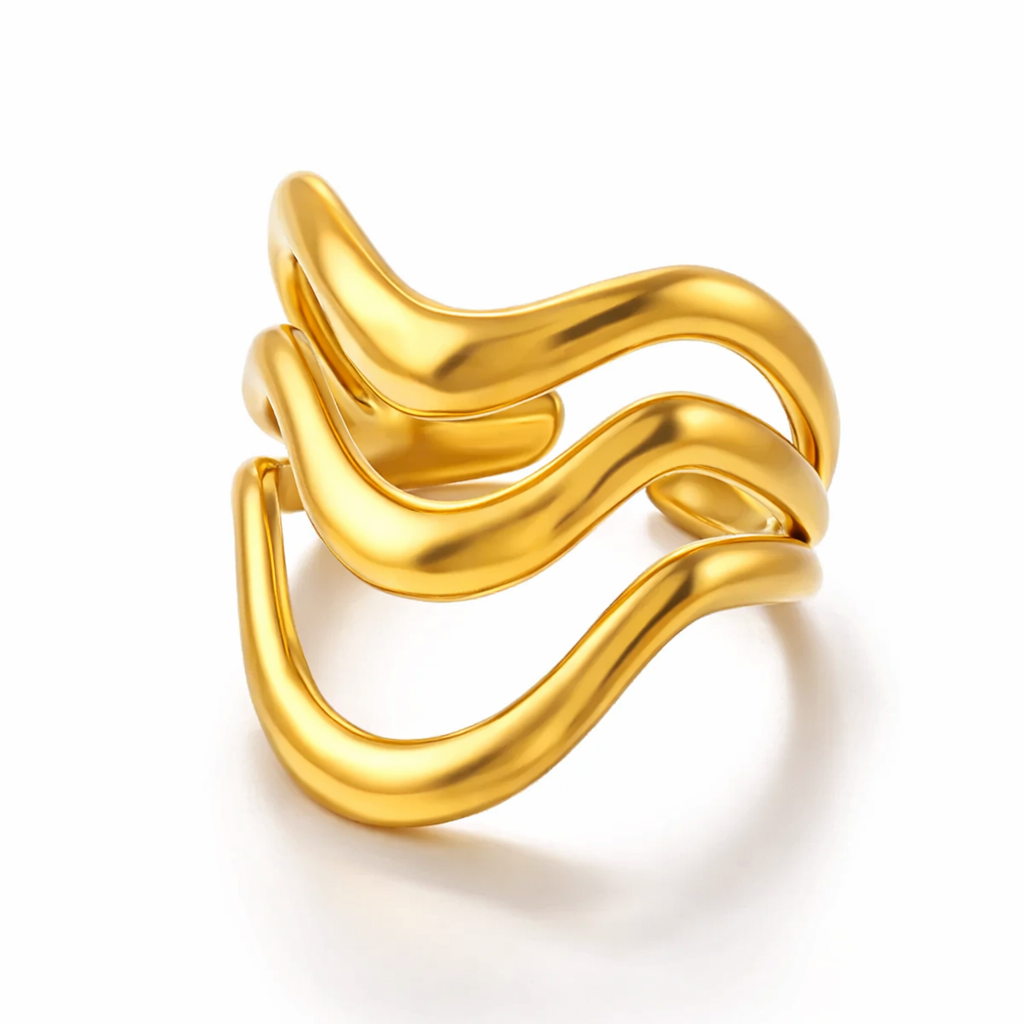 Fluid Waves Ring