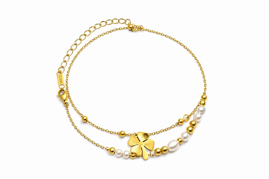 Clover Pearl Bracelet