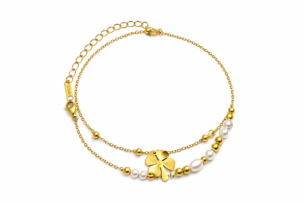 Clover Pearl Bracelet