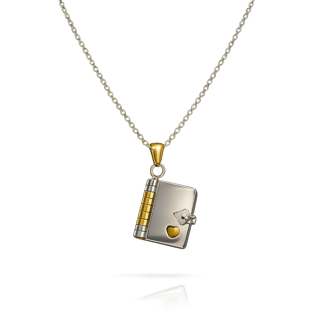 Love Book Necklace