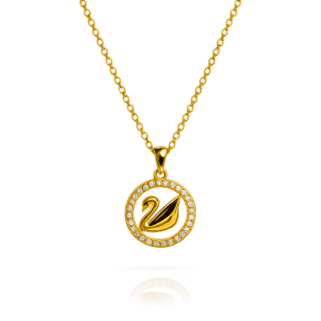 Swan Emblem Necklace
