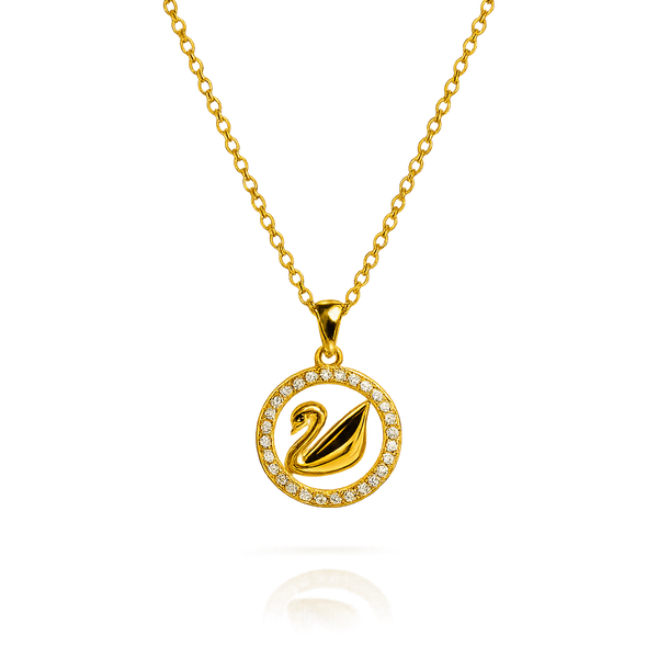 Swan Emblem Necklace