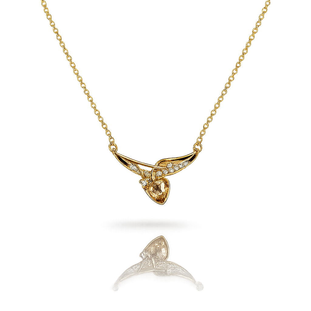 Crystal Wing Necklace