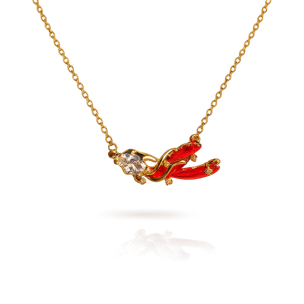 Ruby Blossom Necklace