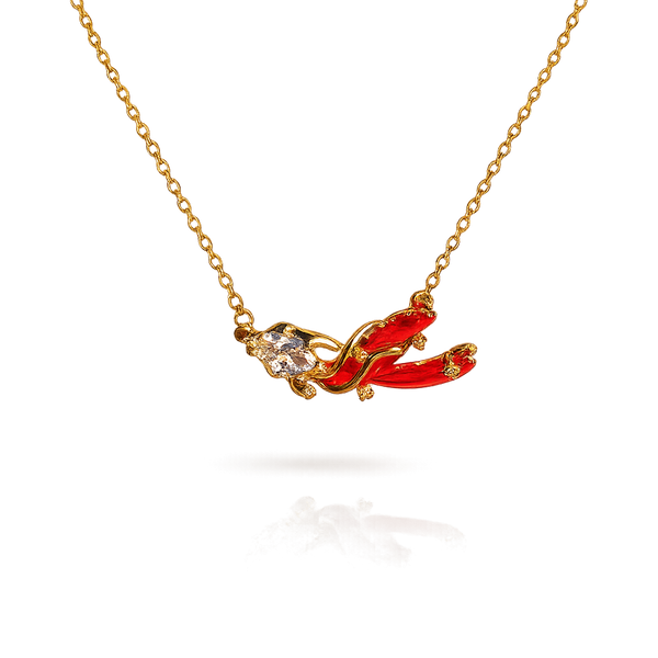 Ruby Blossom Necklace