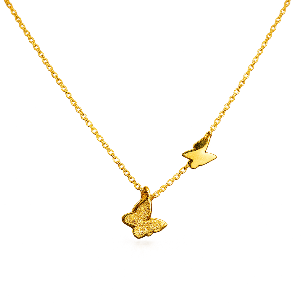 Dual Butterfly Necklace