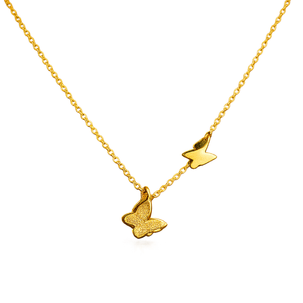 Dual Butterfly Necklace