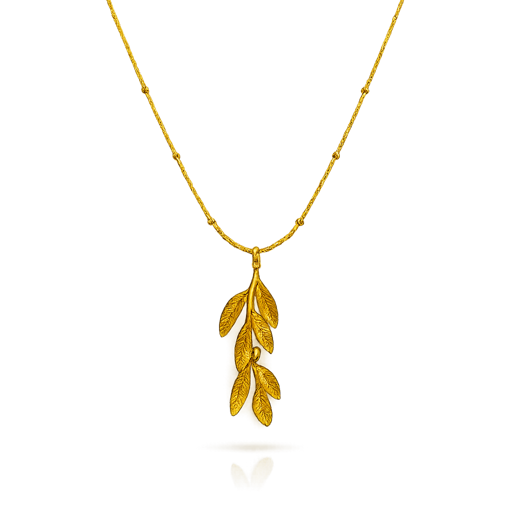 Feather Leaf Necklace