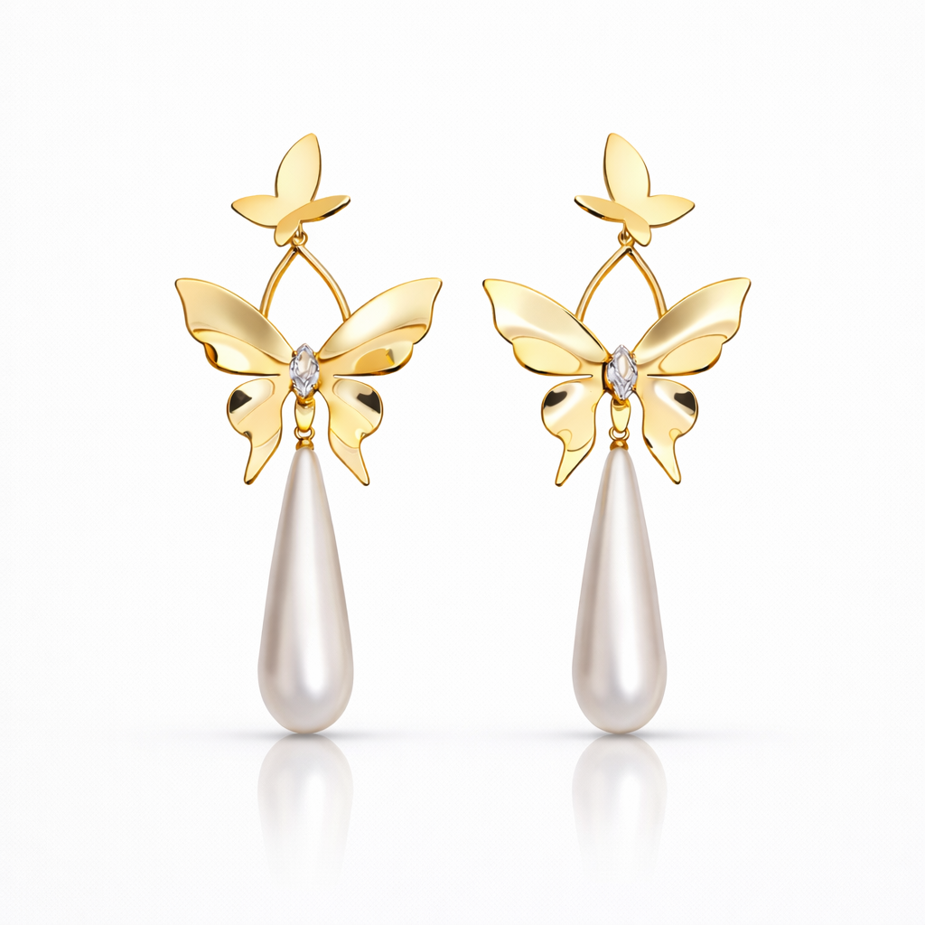 Butterfly Pearl Drops