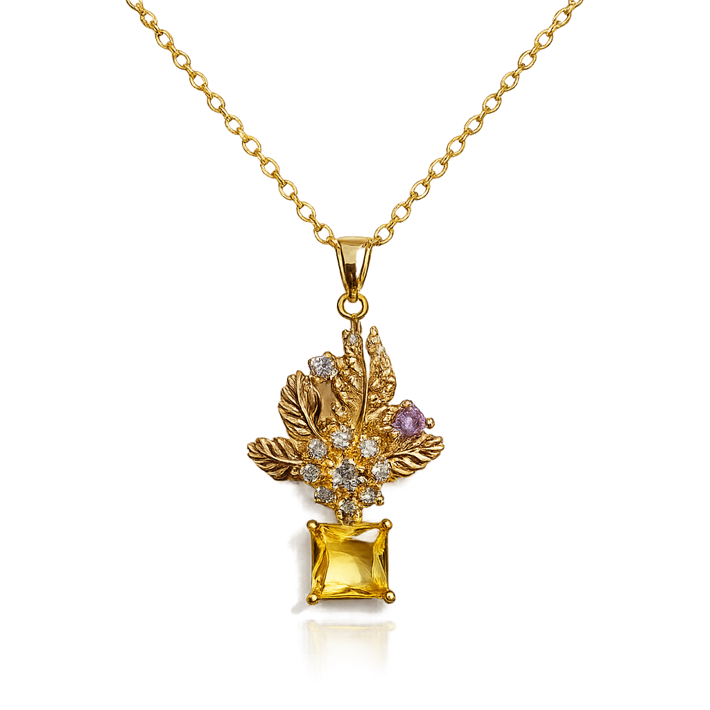 Floara Crystal Necklace