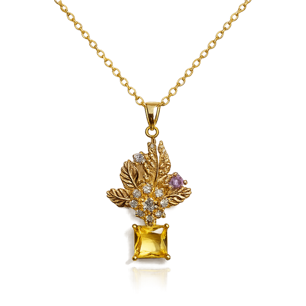 Floara Crystal Necklace