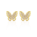Crystal Butterfly Studs