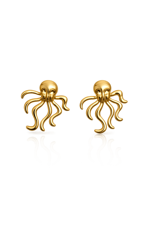 Octopus Charm Studs