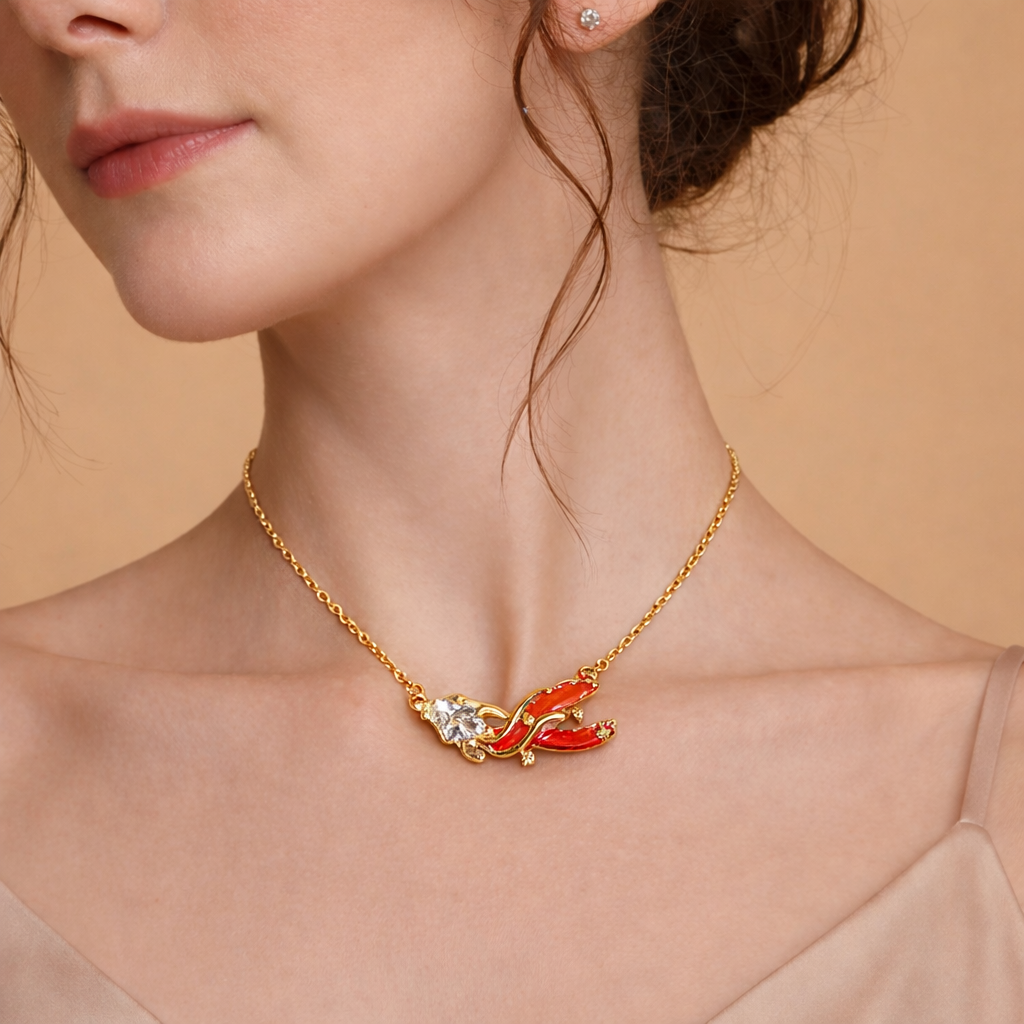 Ruby Blossom Necklace