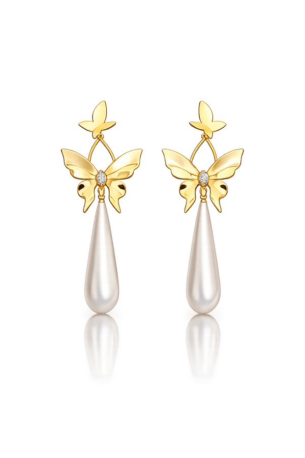 Butterfly Pearl Drops