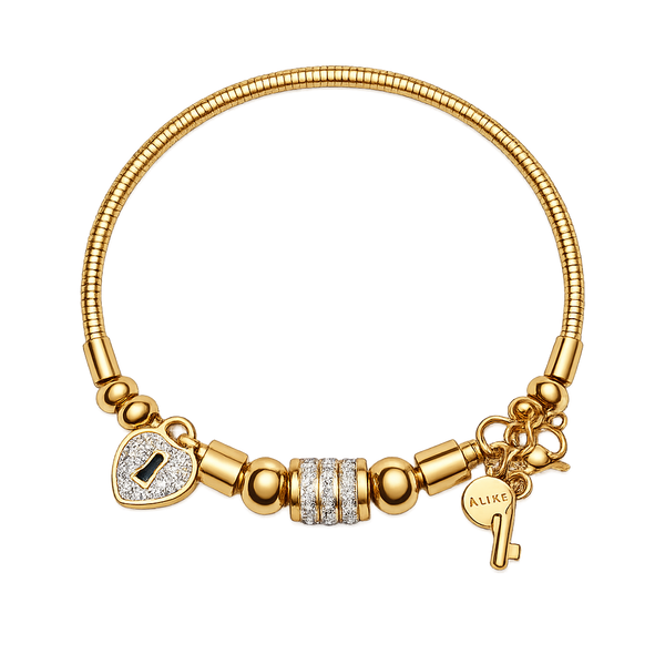 Heart & Key Bracelet