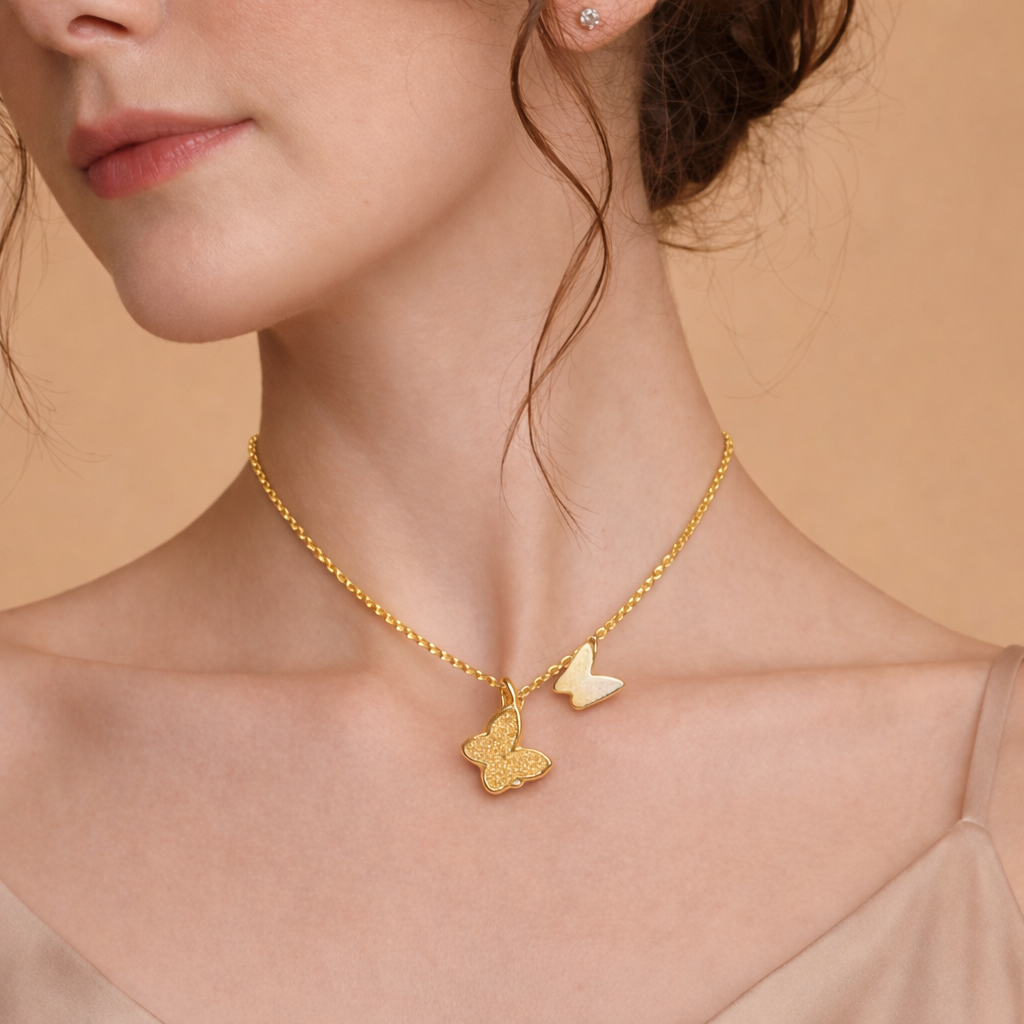 Dual Butterfly Necklace