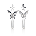 Silver Butterfly Drops