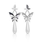 Silver Butterfly Drops