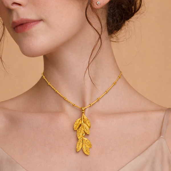 Feather Leaf Necklace