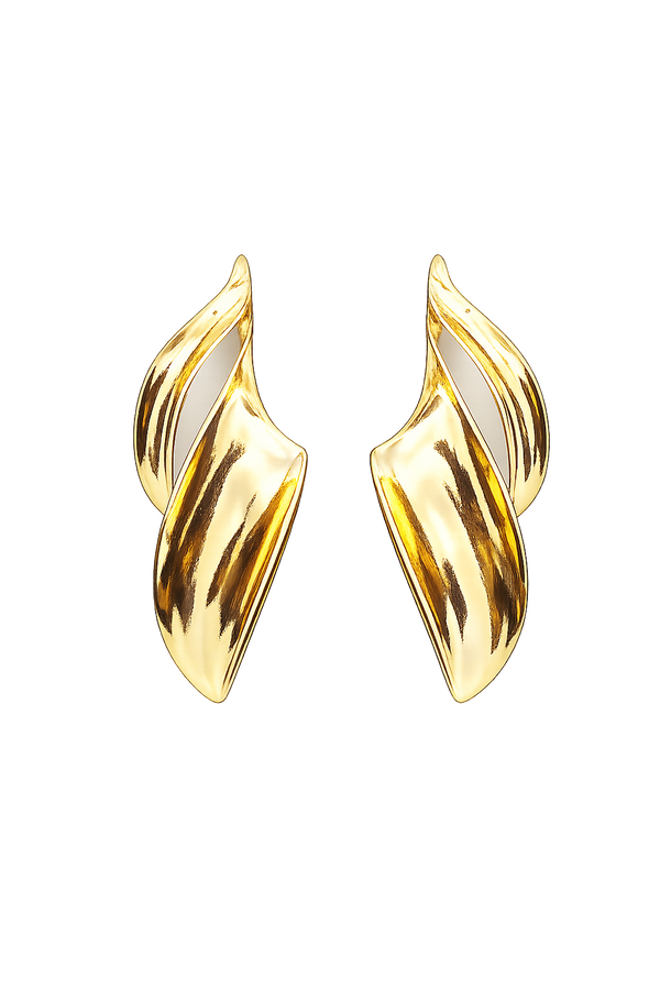 Golden Flame Studs