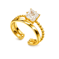 Crown Solitaire Ring
