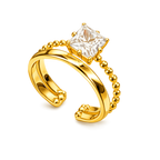 Crown Solitaire Ring