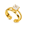 Crown Solitaire Ring