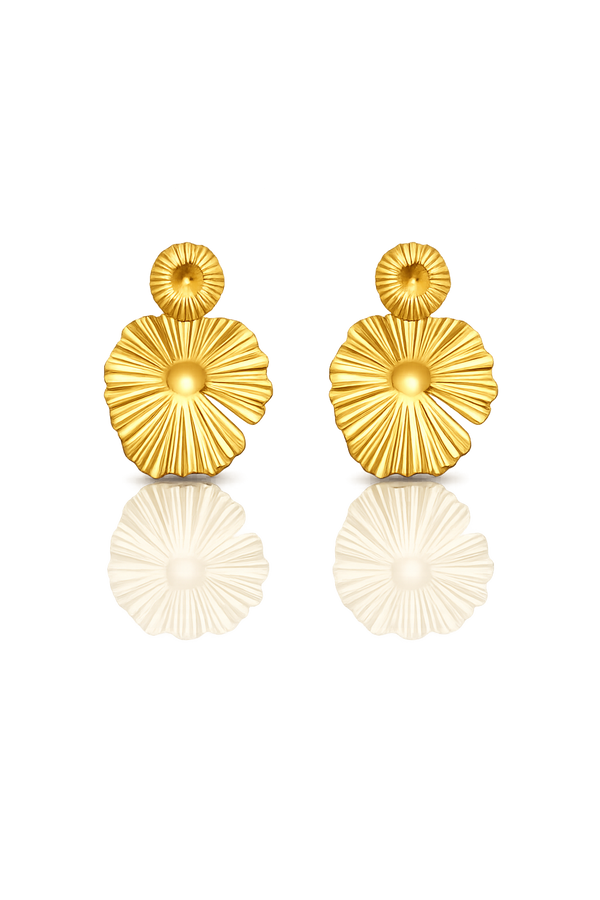 Sunburst Shell Studs