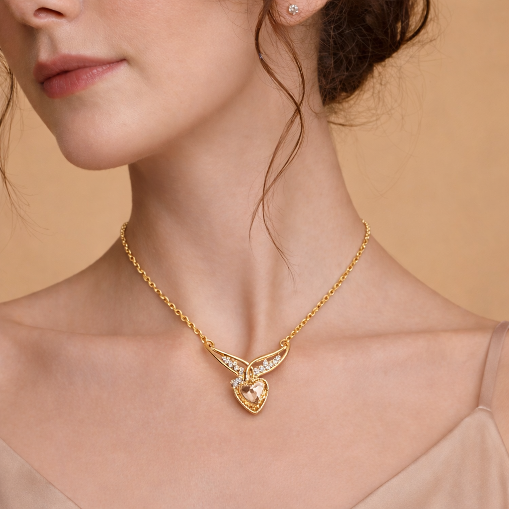 Crystal Wing Necklace