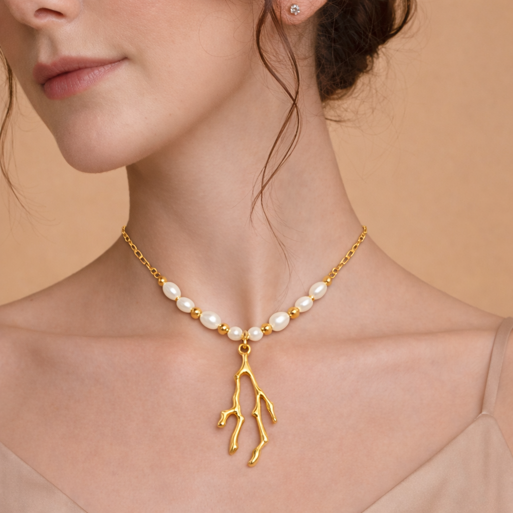 Pearl Coral Necklace