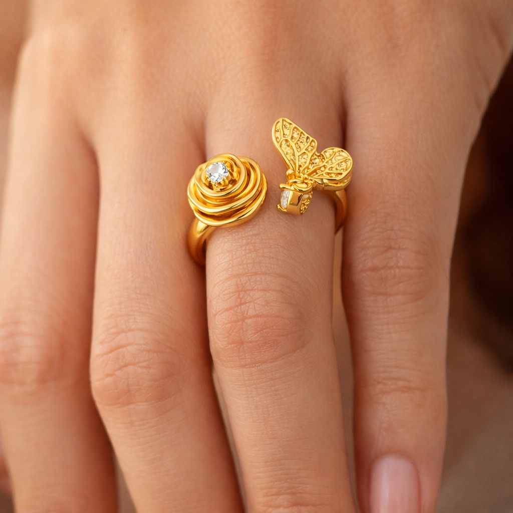 Bloom Butterfly Ring