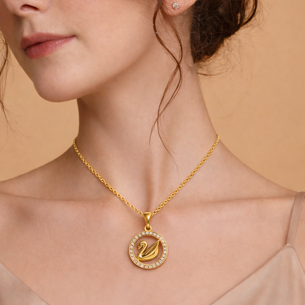 Swan Emblem Necklace