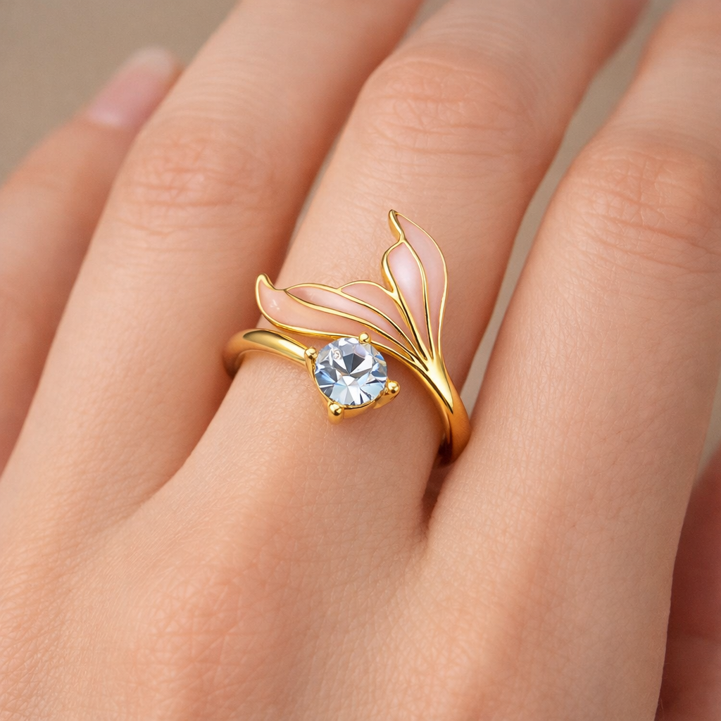Petal Crystal Ring