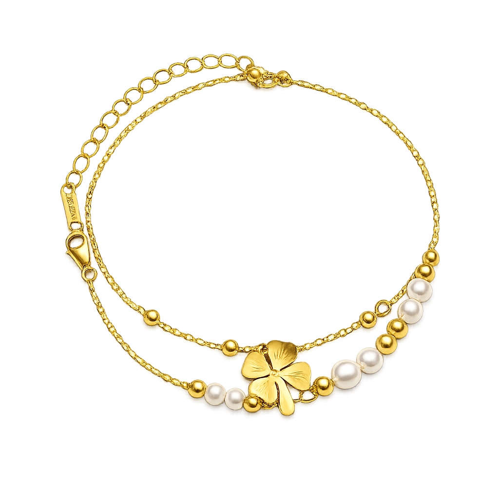 Clover Pearl Bracelet
