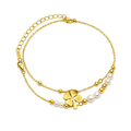 Clover Pearl Bracelet