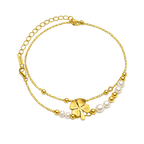 Clover Pearl Bracelet