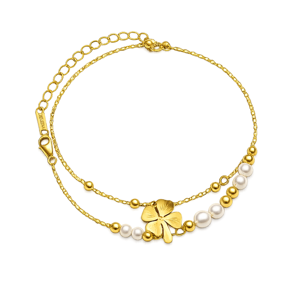 Clover Pearl Bracelet