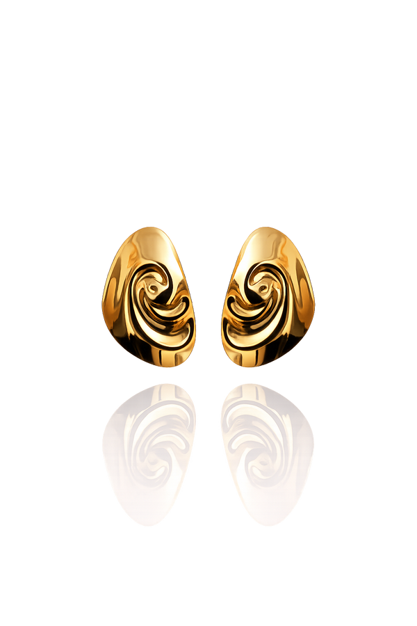 Spiral Sculpt Studs