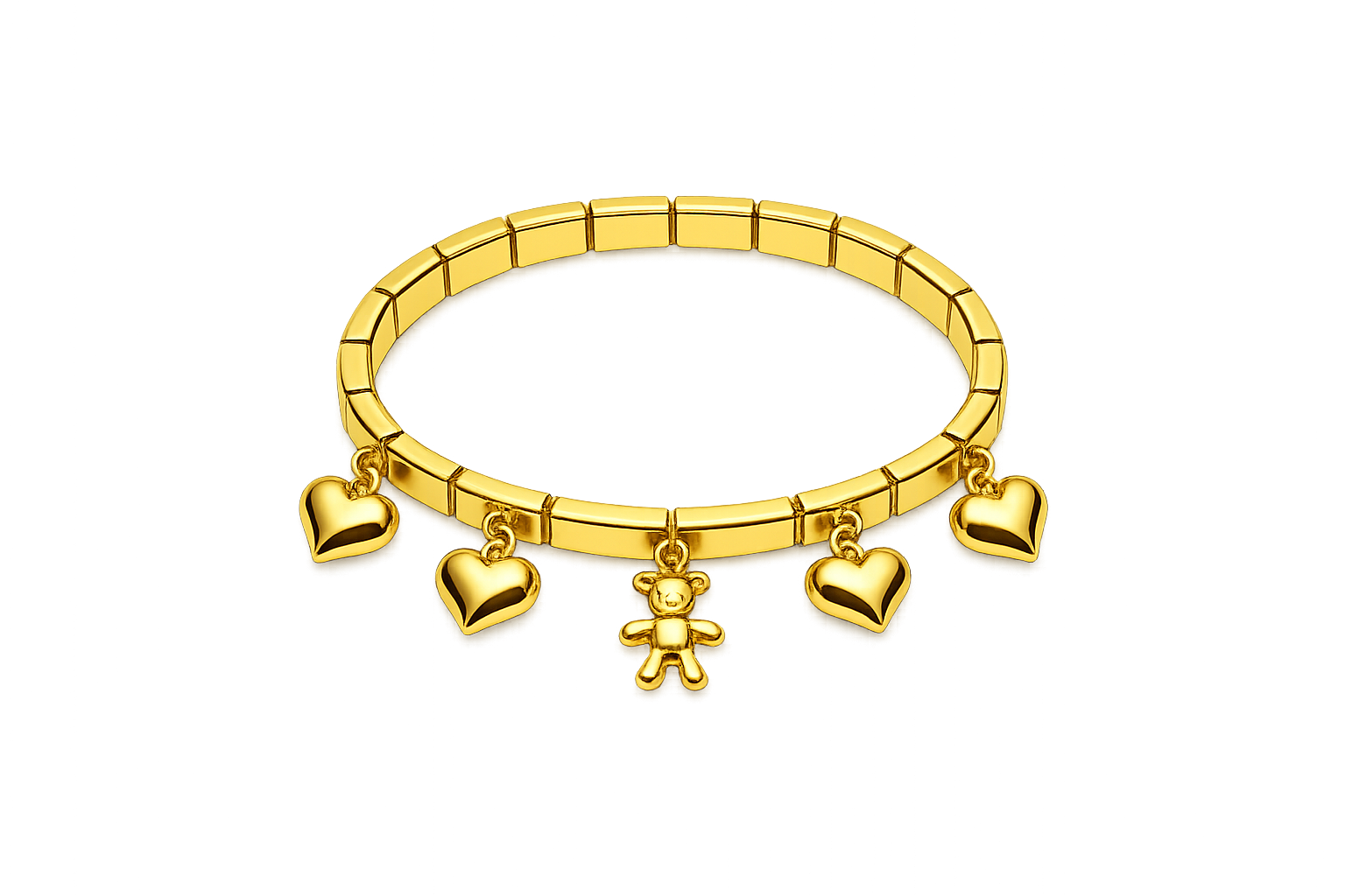 Heart Charm Bangle
