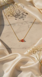 Ruby Blossom Necklace