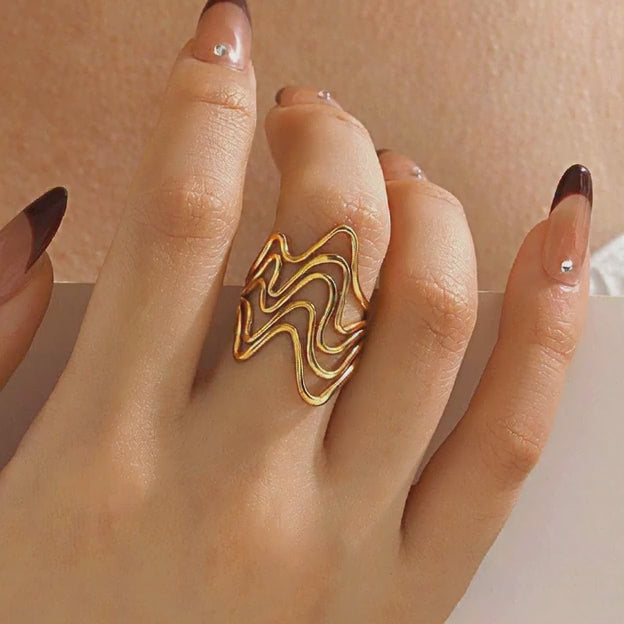 Ripple Wave Ring