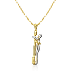 Embrace Bond Couple Pendant Necklac